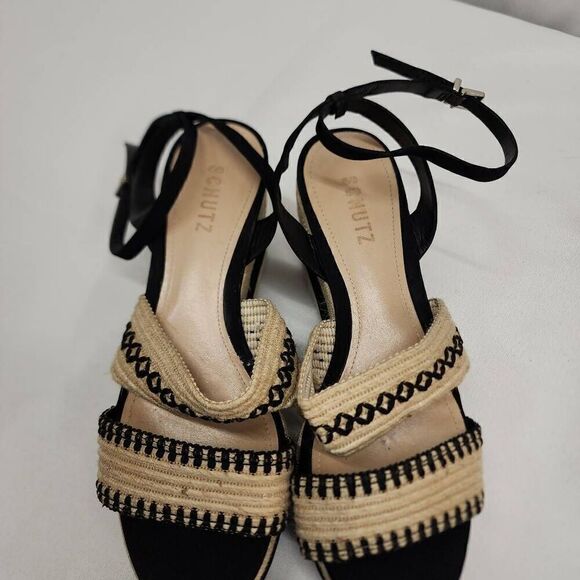 Schutz Size 10 Women's Denes Platform Espadrille Sandals P - Picture 9 of 13
